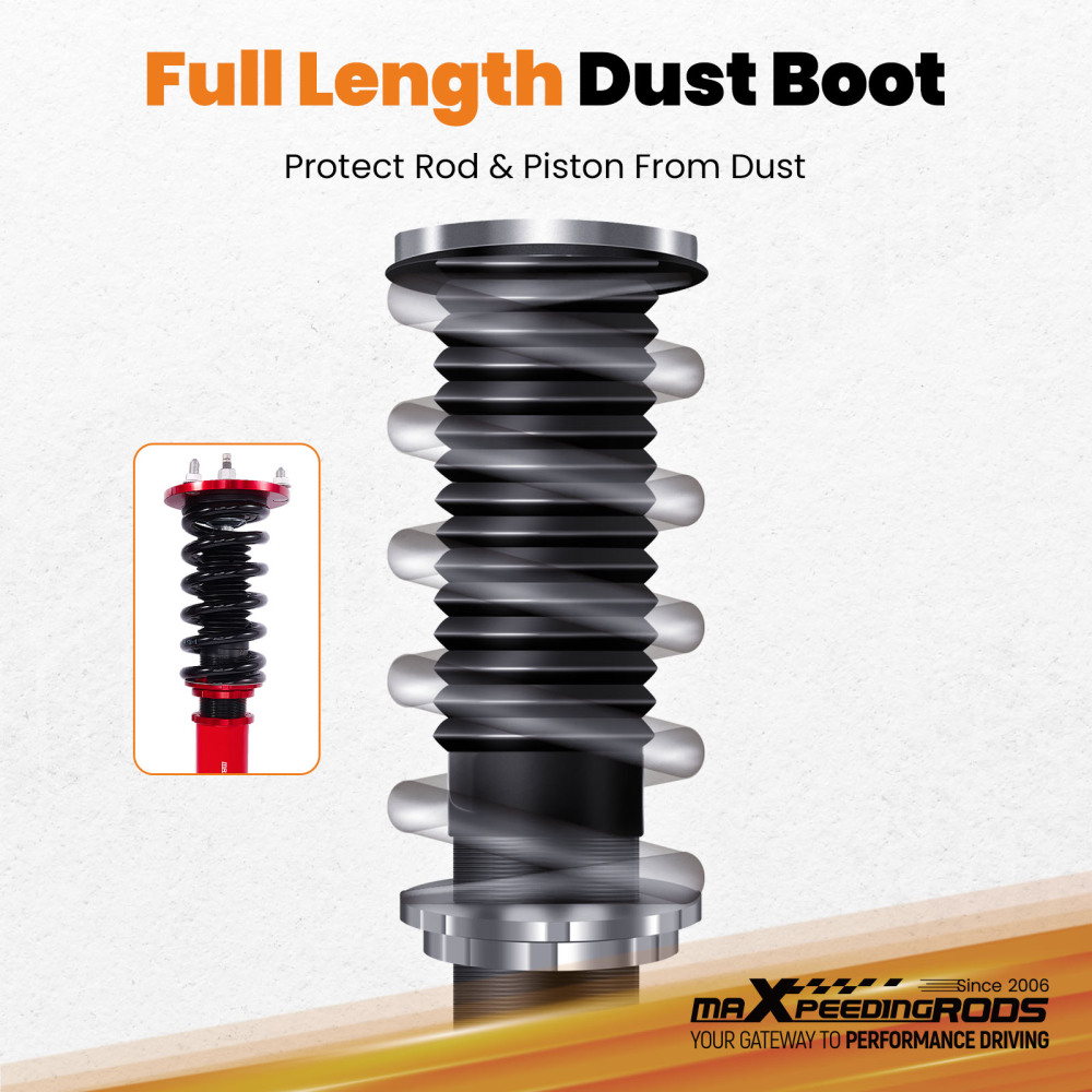 Front Adj. Damper Coilover Suspension Kit compatible for Lexus SC300 SC400 92-00 Coilovers