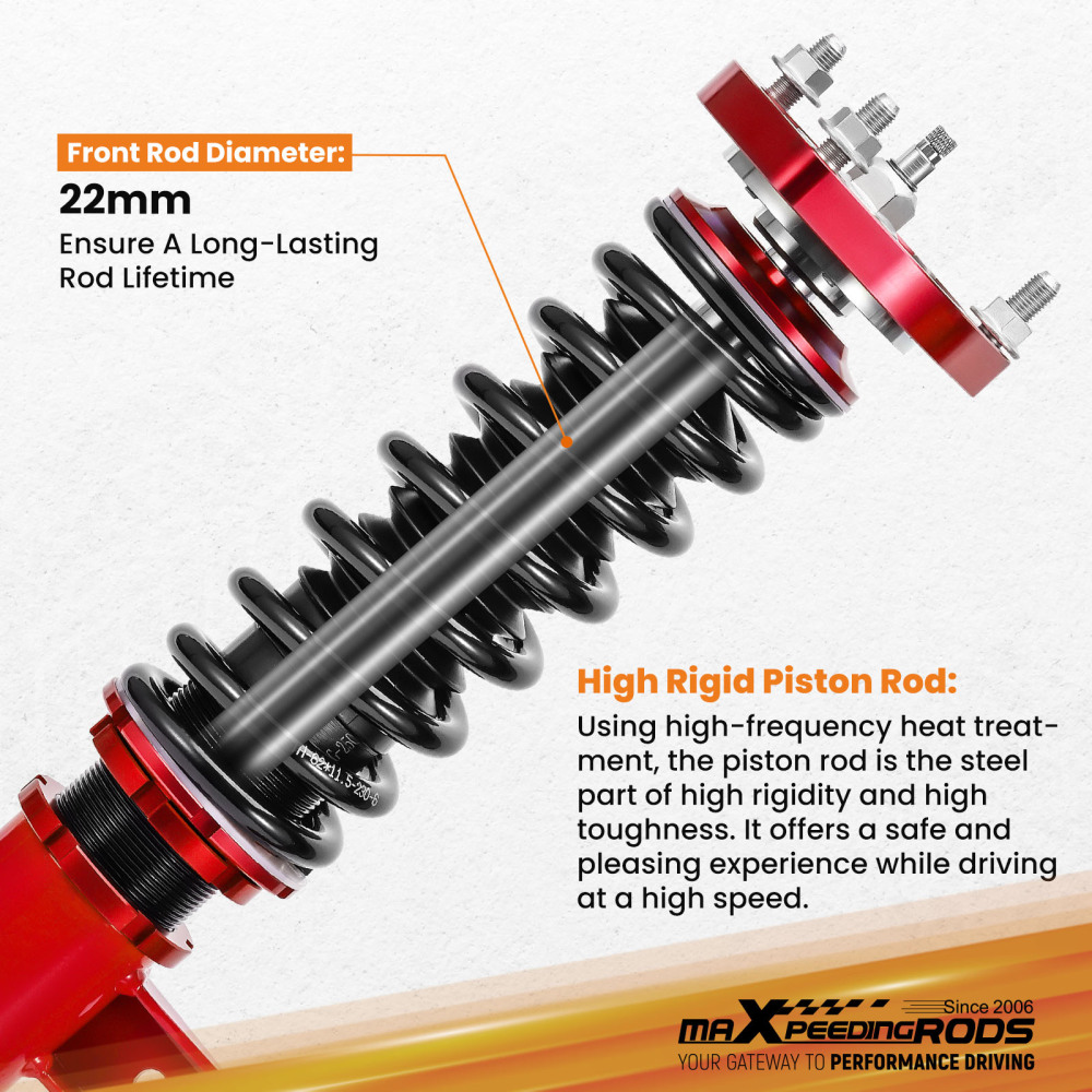 24 Way Damper Coilovers Struts compatible for Mazda 3 2014-2018 Coil Springs Suspension Kit