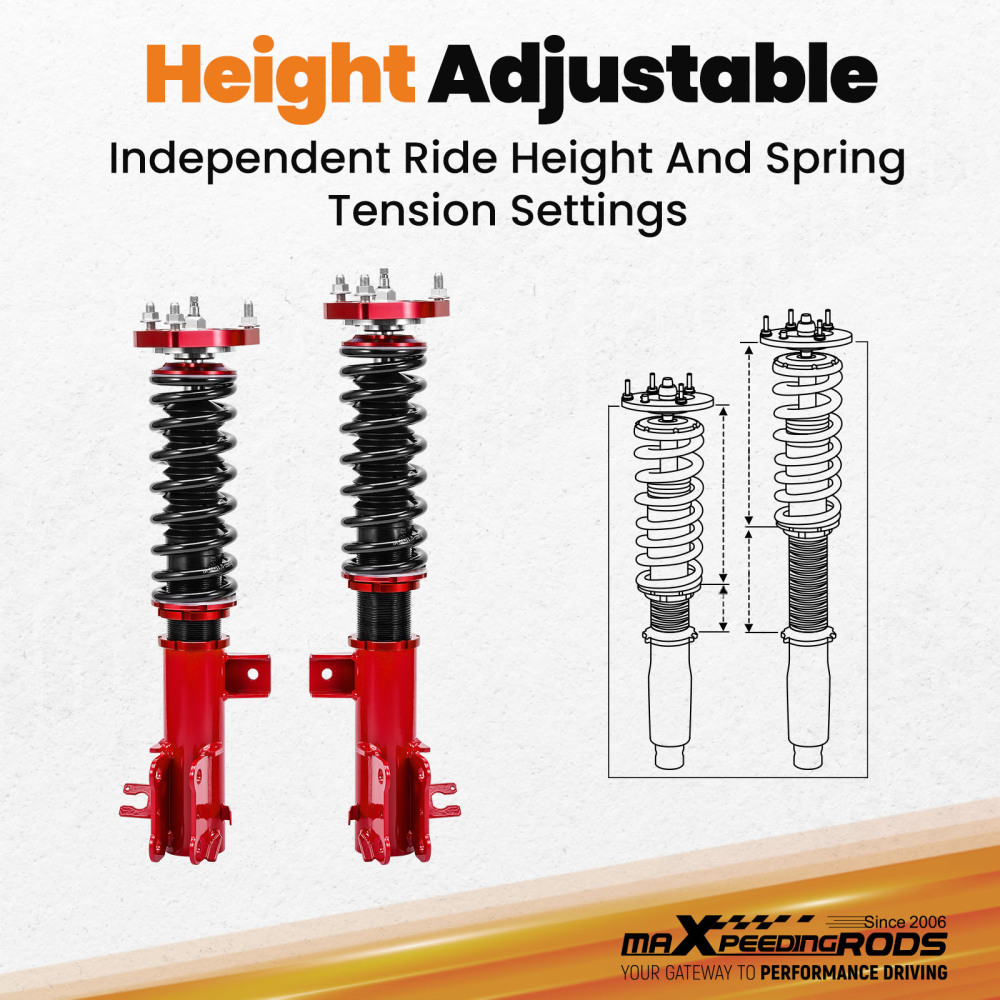 24 Way Damper Coilovers Struts compatible for Mazda 3 2014-2018 Coil Springs Suspension Kit