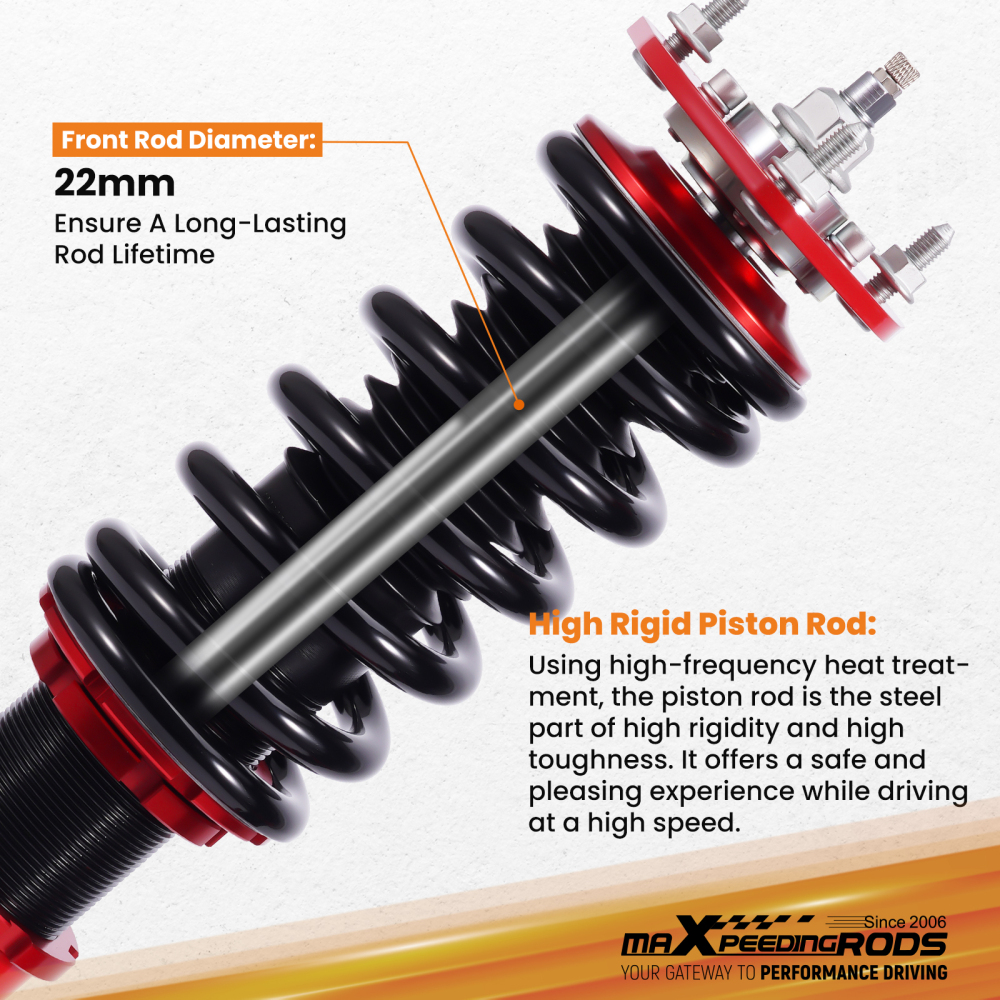 24 Way Damper Coilovers Strut Kits compatible for Mazda 6 2003-2007 Coil Shock Absorbers