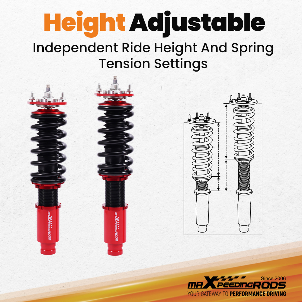 24 Way Damper Coilovers Strut Kits compatible for Mazda 6 2003-2007 Coil Shock Absorbers