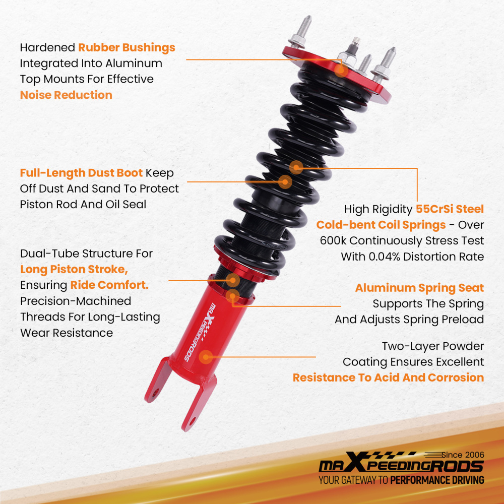 Front Coilovers compatible for Mazda MX-5 NC 06-15 MX5 Miata MK3