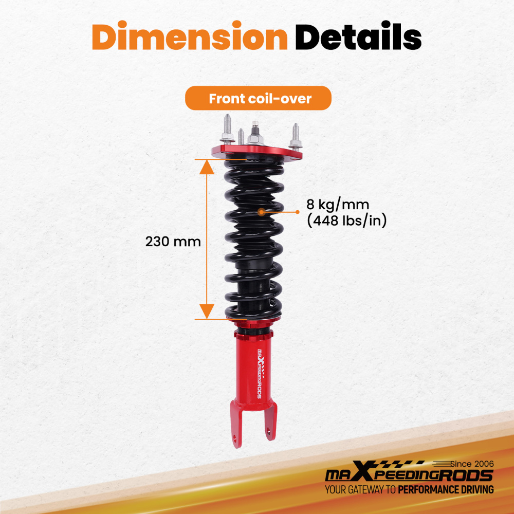 Front Coilovers compatible for Mazda MX-5 NC 06-15 MX5 Miata MK3