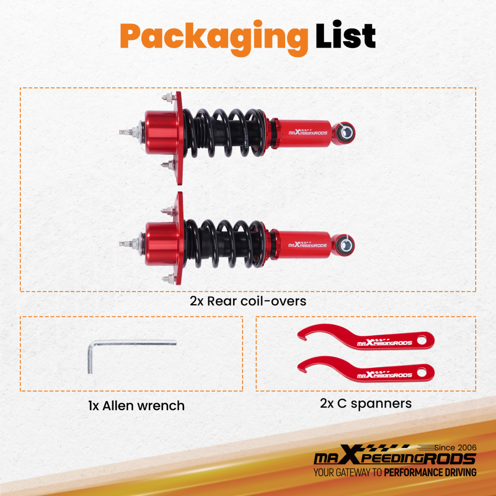 Rear Coilovers compatible for Mazda MX-5 NC 06-15 MX5 Miata MK3