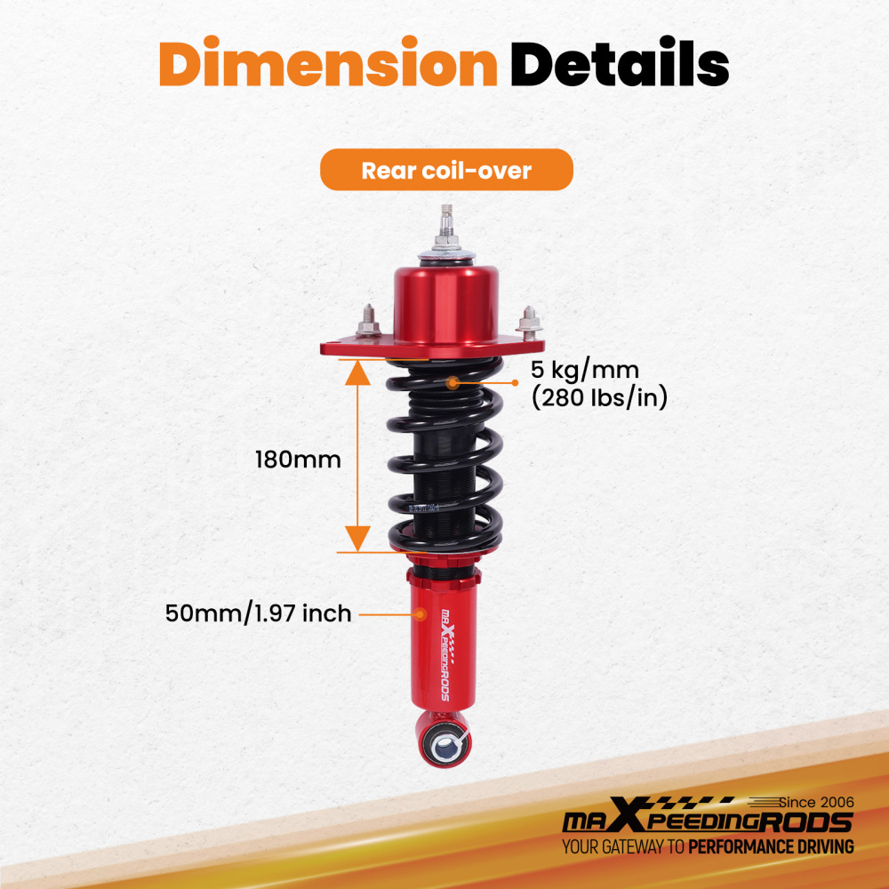 Rear Coilovers compatible for Mazda MX-5 NC 06-15 MX5 Miata MK3