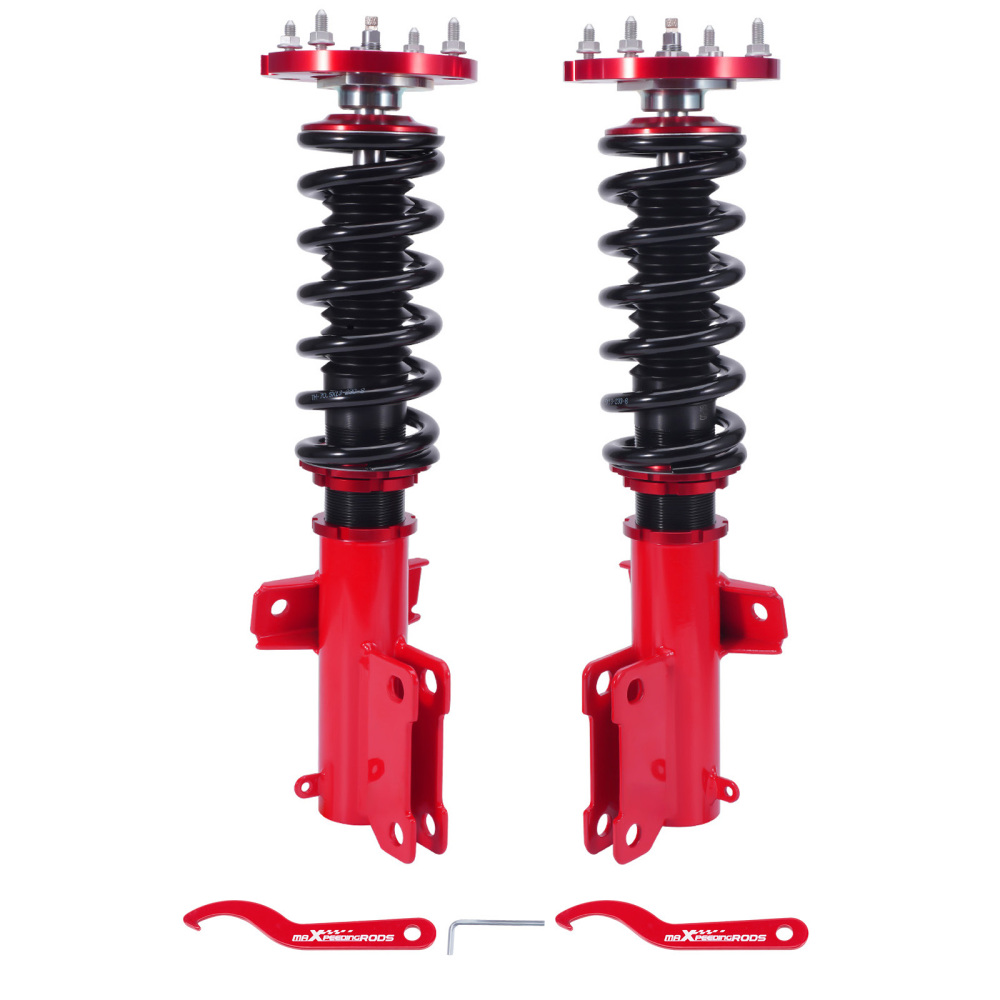 2Pc Front Coilovers 24 Level Damping Adjustable For 2005-2014 compatible for Ford Mustang