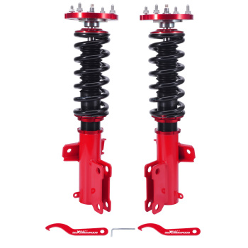 2Pc Front Coilovers 24 Level Damping Adjustable For 2005-2014 compatible for Ford Mustang