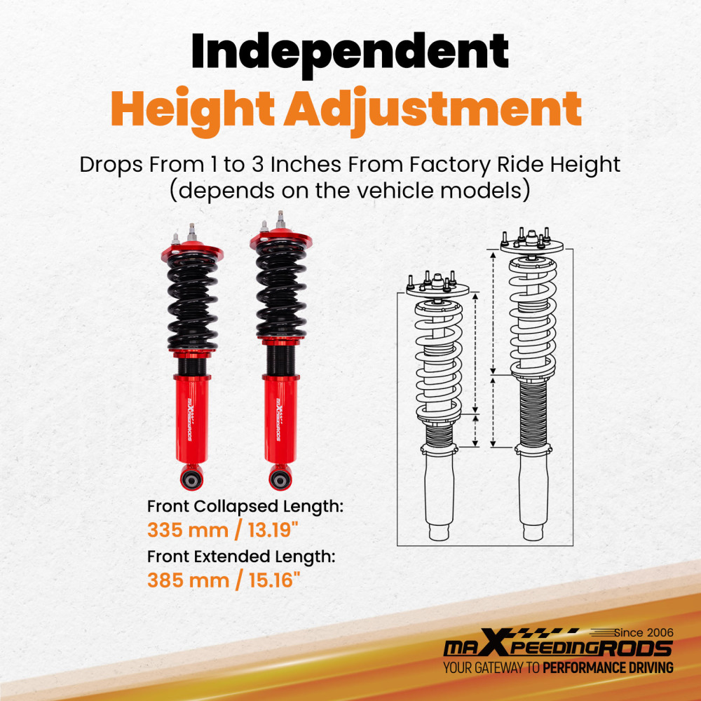 2pcs Rear Coilovers Shock Springs compatible for Mazda MX-5 NA 1989-1998
