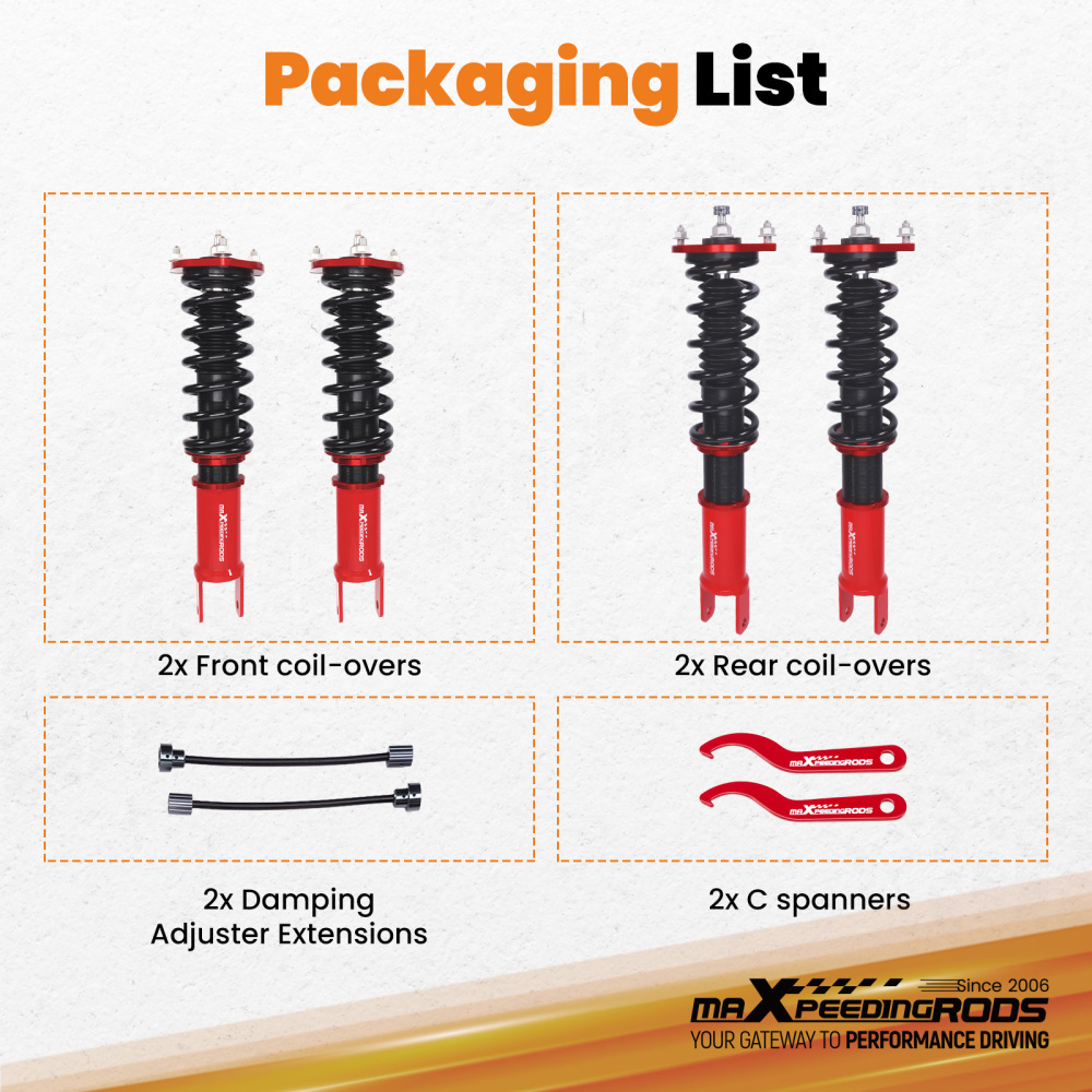 Coilovers 24 Way Damping Lowering Suspension Kit compatible for MAZDA MX-5 MIATA ND 2016+