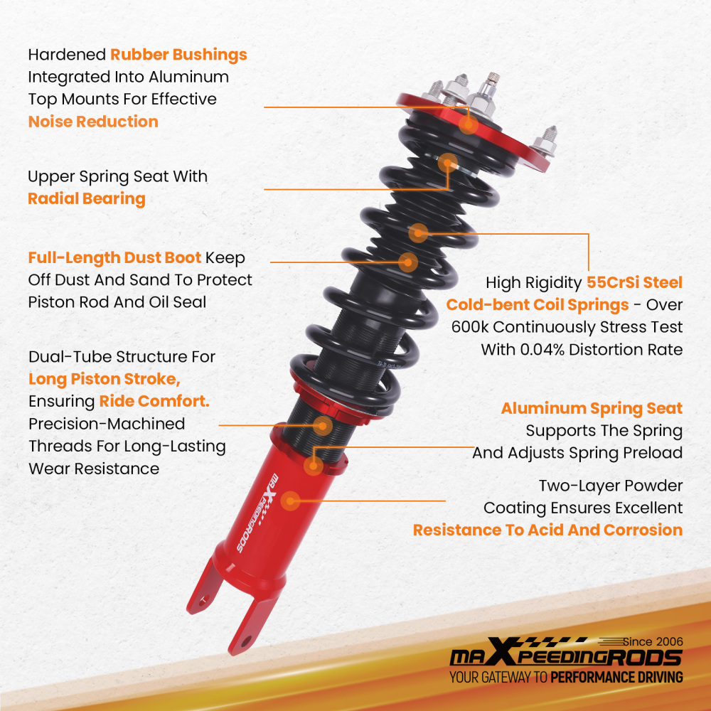 Coilovers 24 Way Damping Lowering Suspension Kit compatible for MAZDA MX-5 MIATA ND 2016+