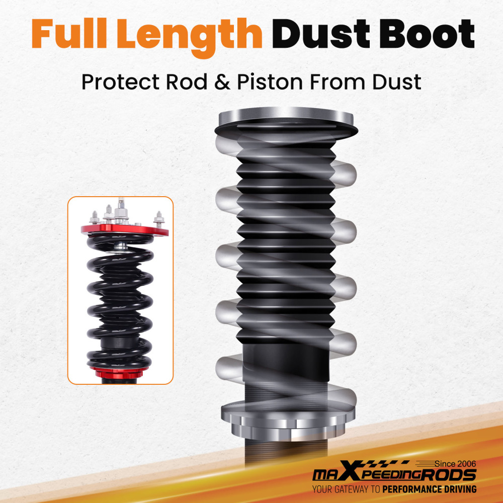 Front Coilovers compatible for Nissan 350Z Z33 2003-2008 compatible for Infiniti G35 Coupe Sedan