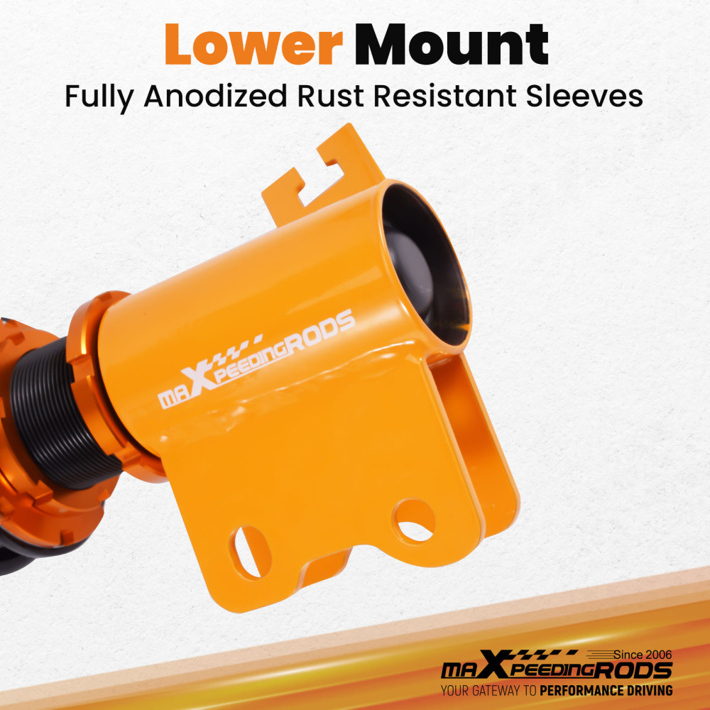 Compatible for Nissan S14 200SX 240SX Silvia 1994 - 1998 4pcs 24 Ways Adjustable Coilover Suspension Kit  Lowering Kit