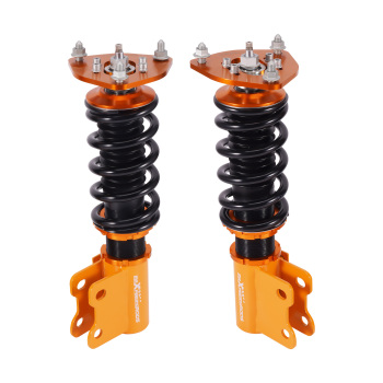 Compatible for Nissan S14 200SX 240SX Silvia 1994 - 1998 4pcs 24 Ways Adjustable Coilover Suspension Kit  Lowering Kit