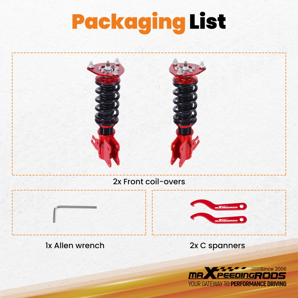 Front Coilovers compatible for Nissan S14 Silvia 200SX 94-98