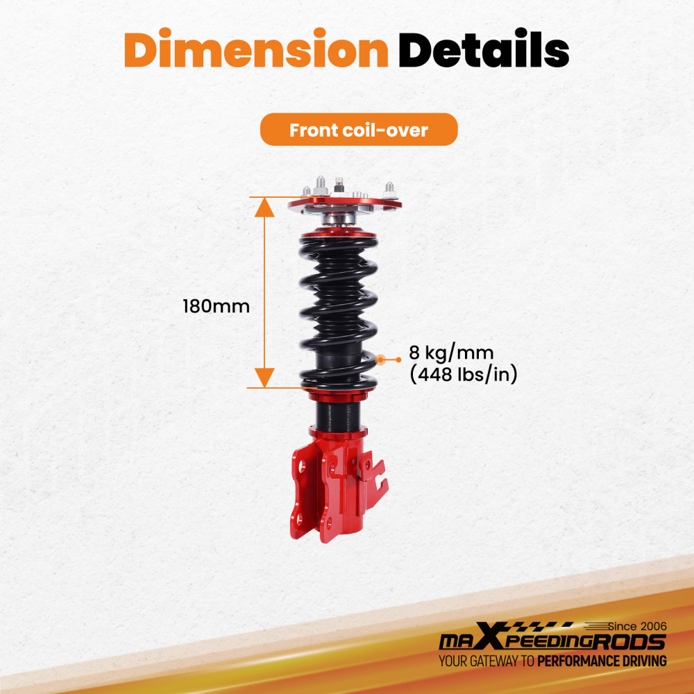 Front Coilovers compatible for Nissan S14 Silvia 200SX 94-98