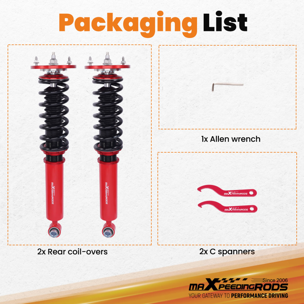 Rear Coilovers compatible for Nissan Silvia S14 200SX 1994-1998