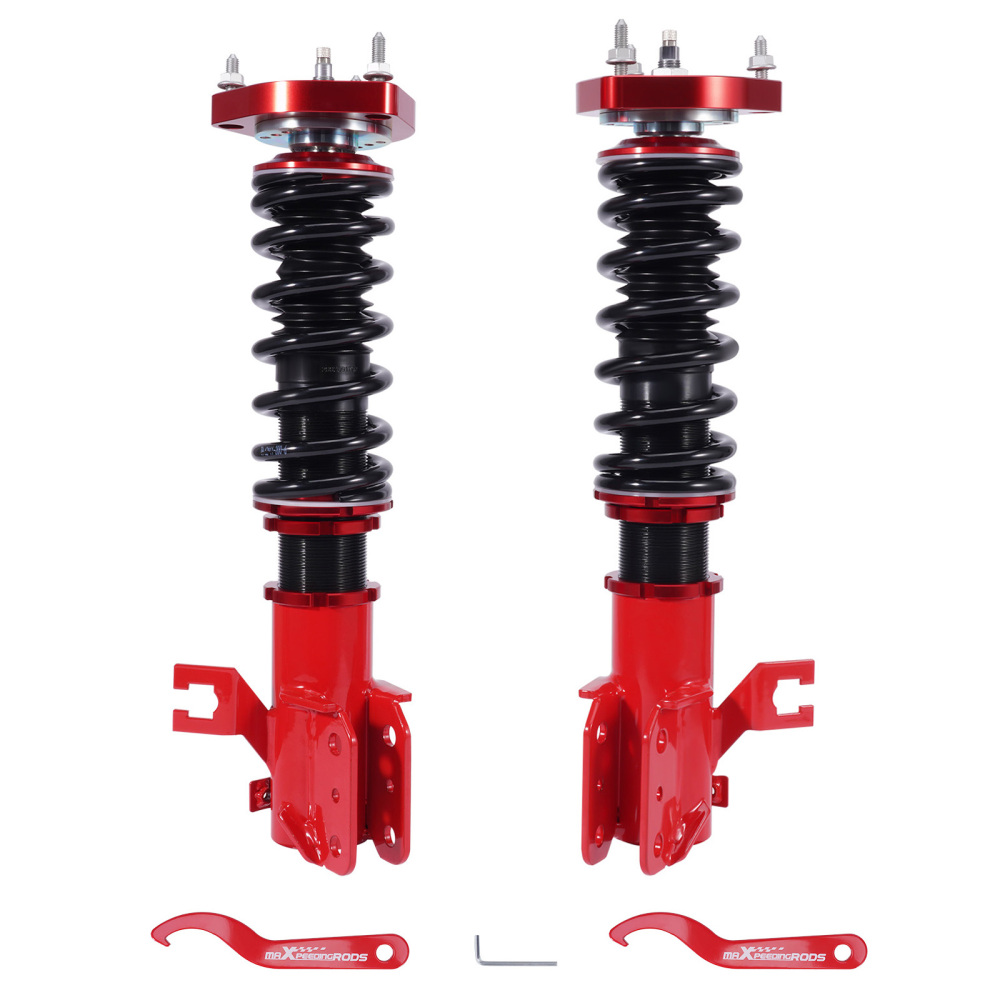 2x Front Coilovers 24 Way Damping Lowering Kit For 1991-1994 compatible for Nissan Sentra B13