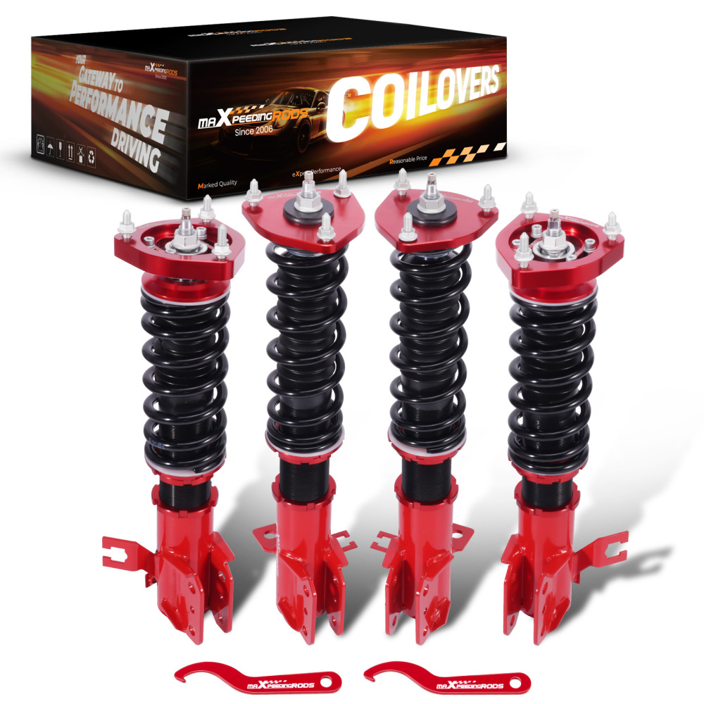 Coilovers Suspension Kit w/24 Way Damping Adjustable compatible for Nissan Sentra B13 91-94
