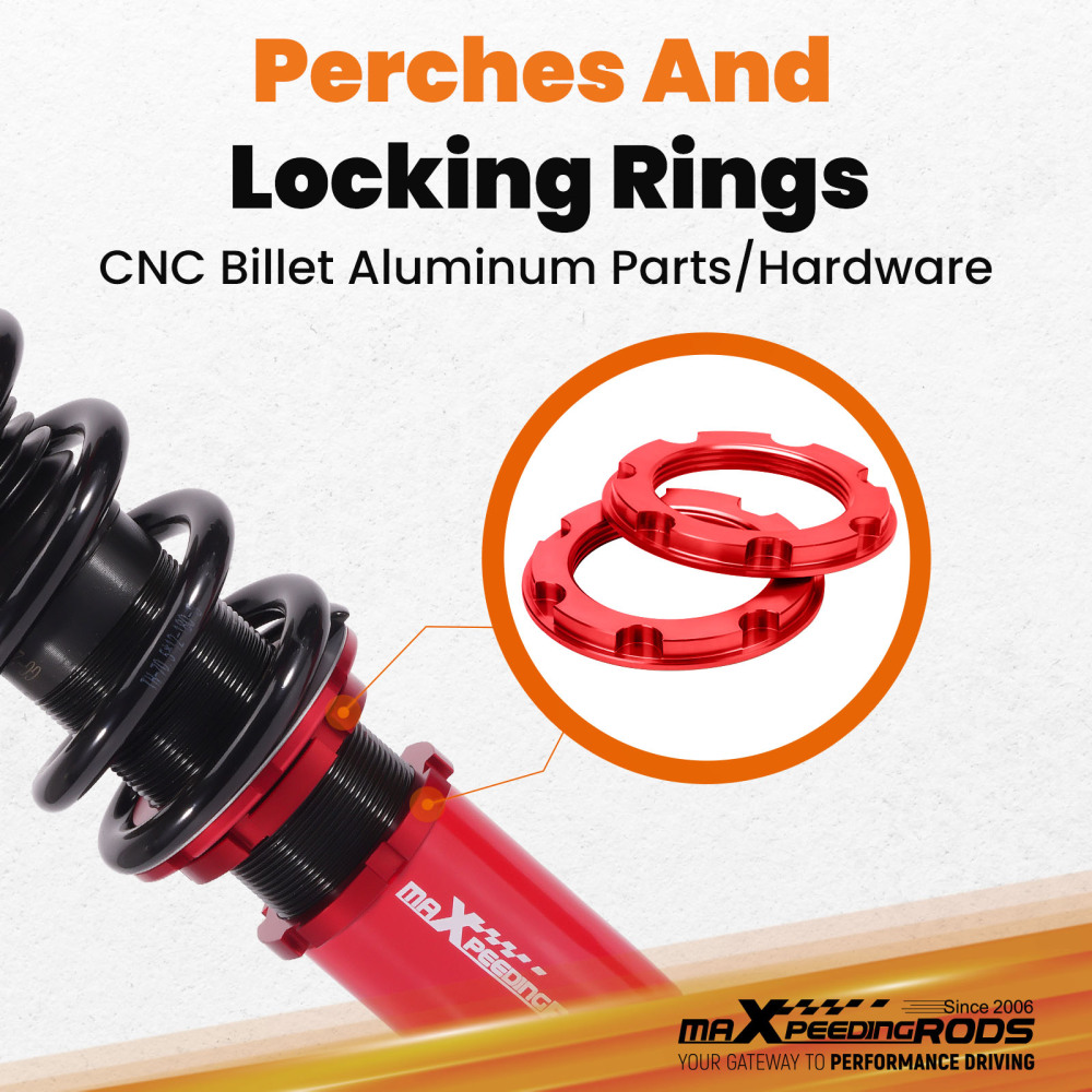 Compatible for Honda Prelude 1992-2001 24 levels of adjustable damper Coilover Coilovers Lowering Kit