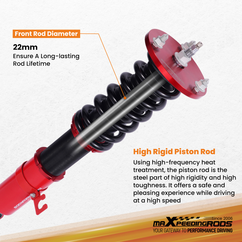 24 Step Damping Coilovers Lowering Kit compatible for Mazda RX-7 (FD3S Chassis) 1993-1995