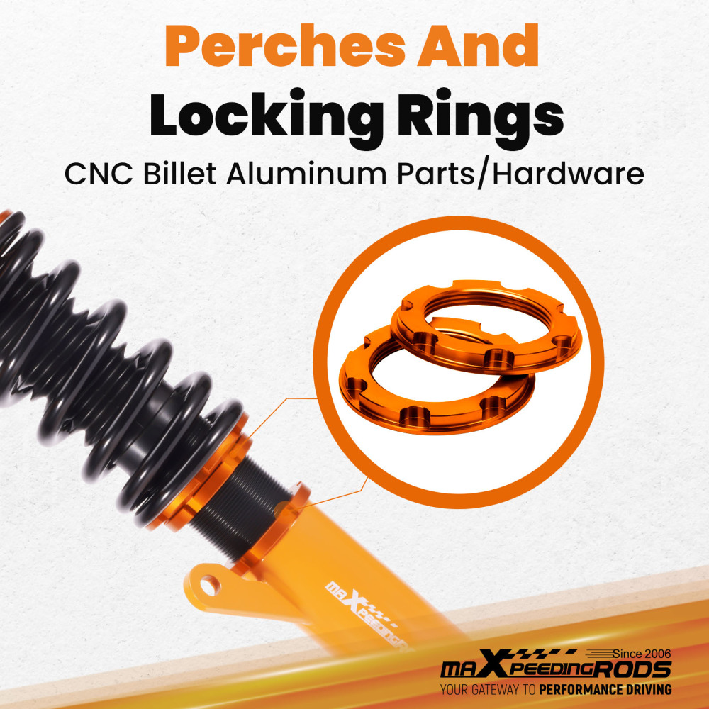 Kit Assetto a Ghiera Ammortizzatori compatibile per Skoda Octavia 3 5E 2012-2019 1.4 TSI TDI