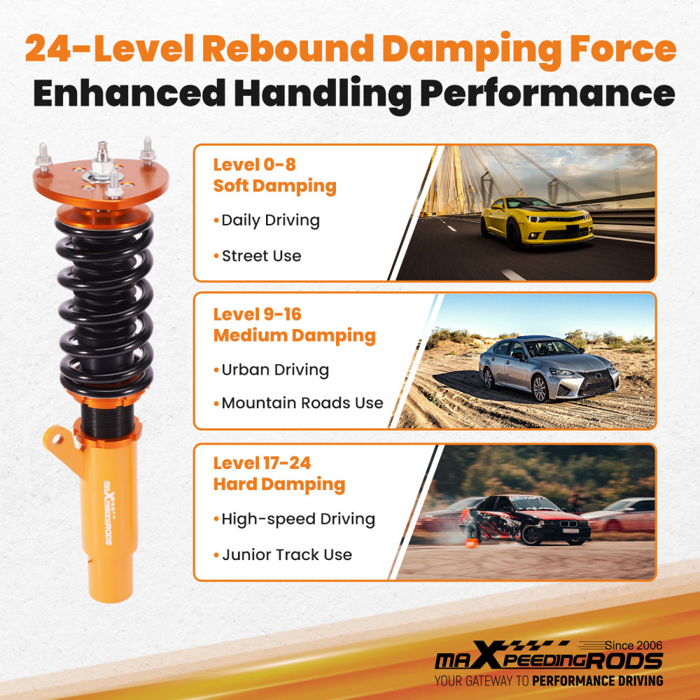 Kit Assetto a Ghiera Ammortizzatori compatibile per Skoda Octavia 3 5E 2012-2019 1.4 TSI TDI