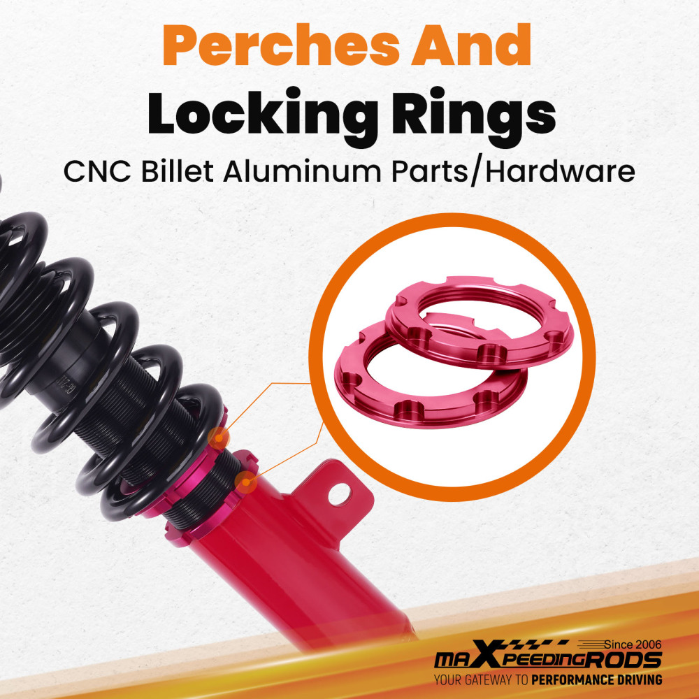 24 Step Damper Coilovers Lowering Kit compatible for DODGE CHARGER SRT8 2006-2010 RWD