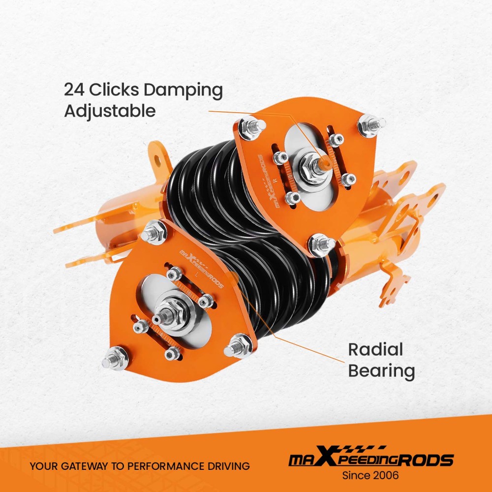 Compatible for Scion TC 2011-2016 AGT20 24 Ways Damper Adj. Shocks Coilover Suspension Kits  Lowering Kit