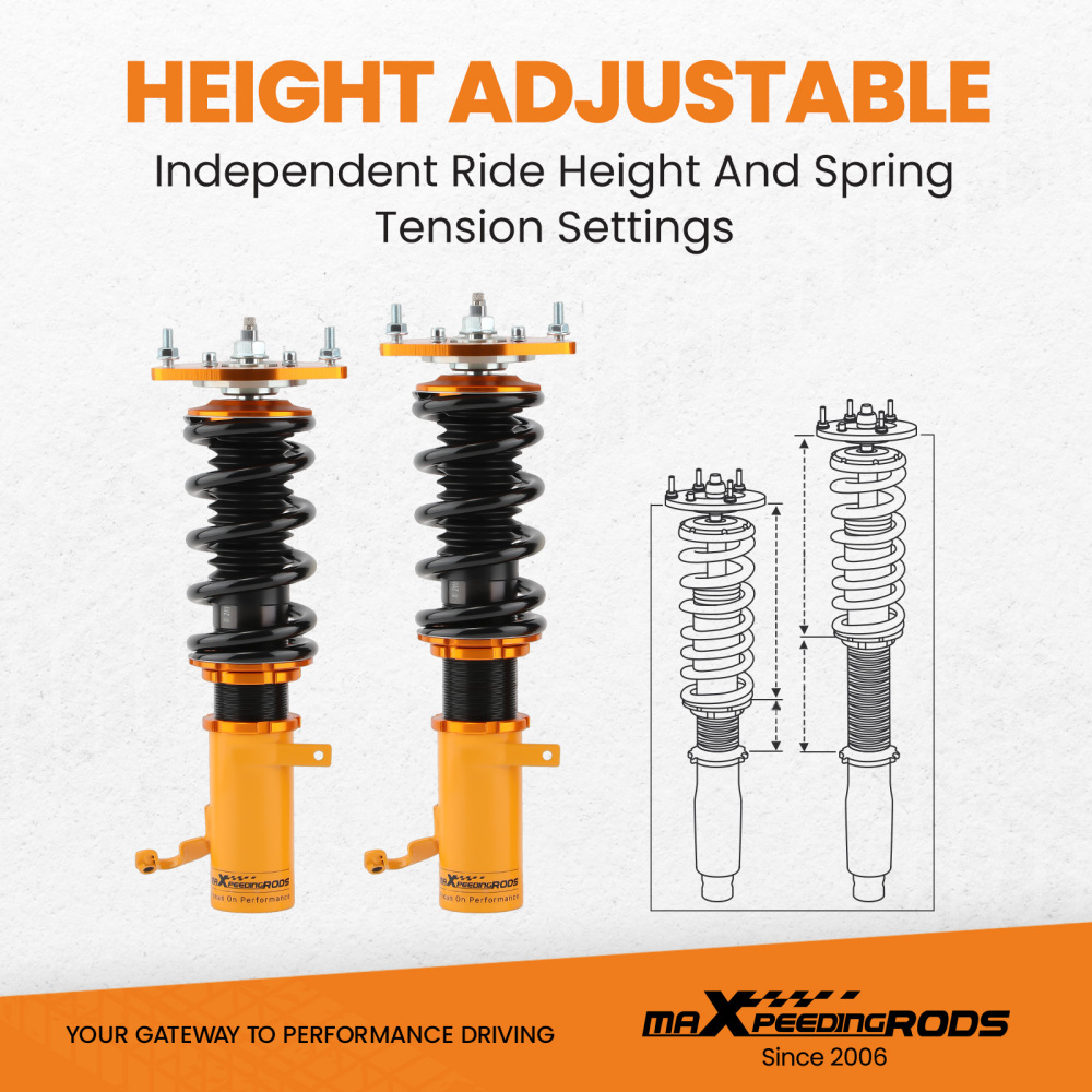 Coilover Lowering Kit compatible for Toyota Corolla AE92 AE101 AE111 E90 E100 E110 1988-99