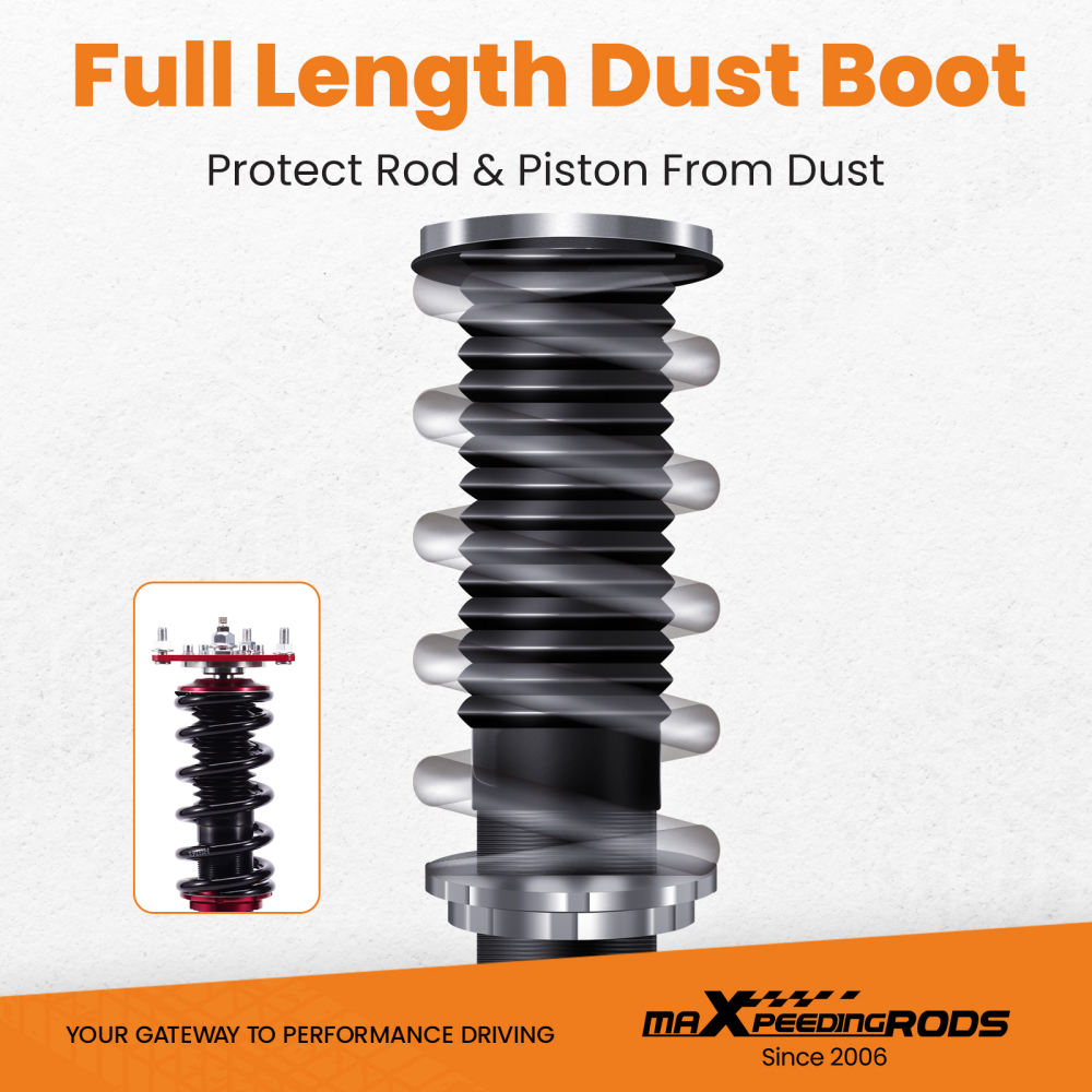 Maxpeedingrods 24 Way Damper Coilover Suspension compatible for Hyundai Veloster 2012-2017