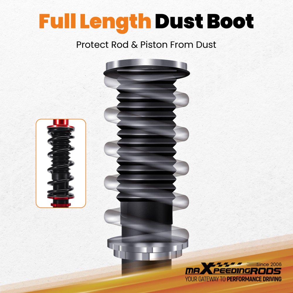 24 Way Damping Coilover Suspension Lowering Kit compatible for Nissan Versa 2013-2019