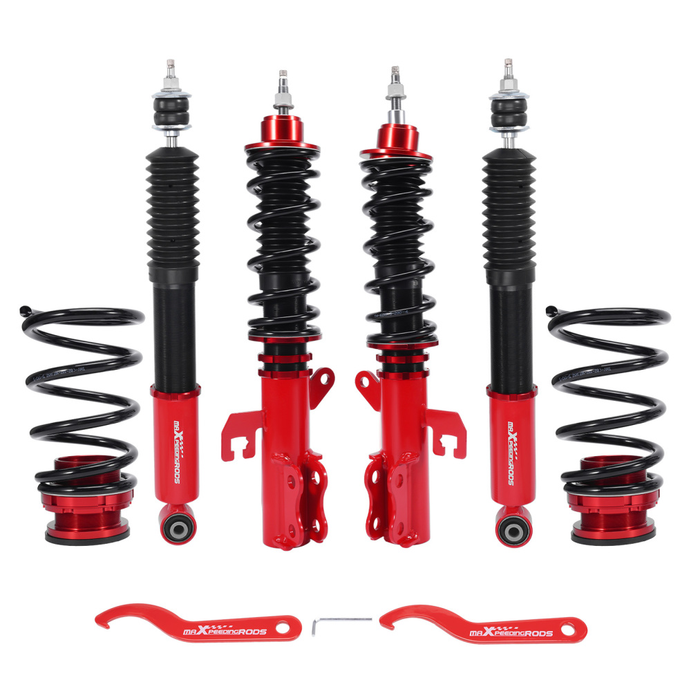 24 Way Damping Coilover Suspension Lowering Kit compatible for Nissan Versa 2013-2019