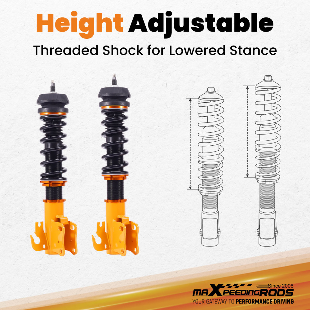 24-Step Adjustable Coilover Suspension compatible for Holden Commodore VF Wagon 2013-2017