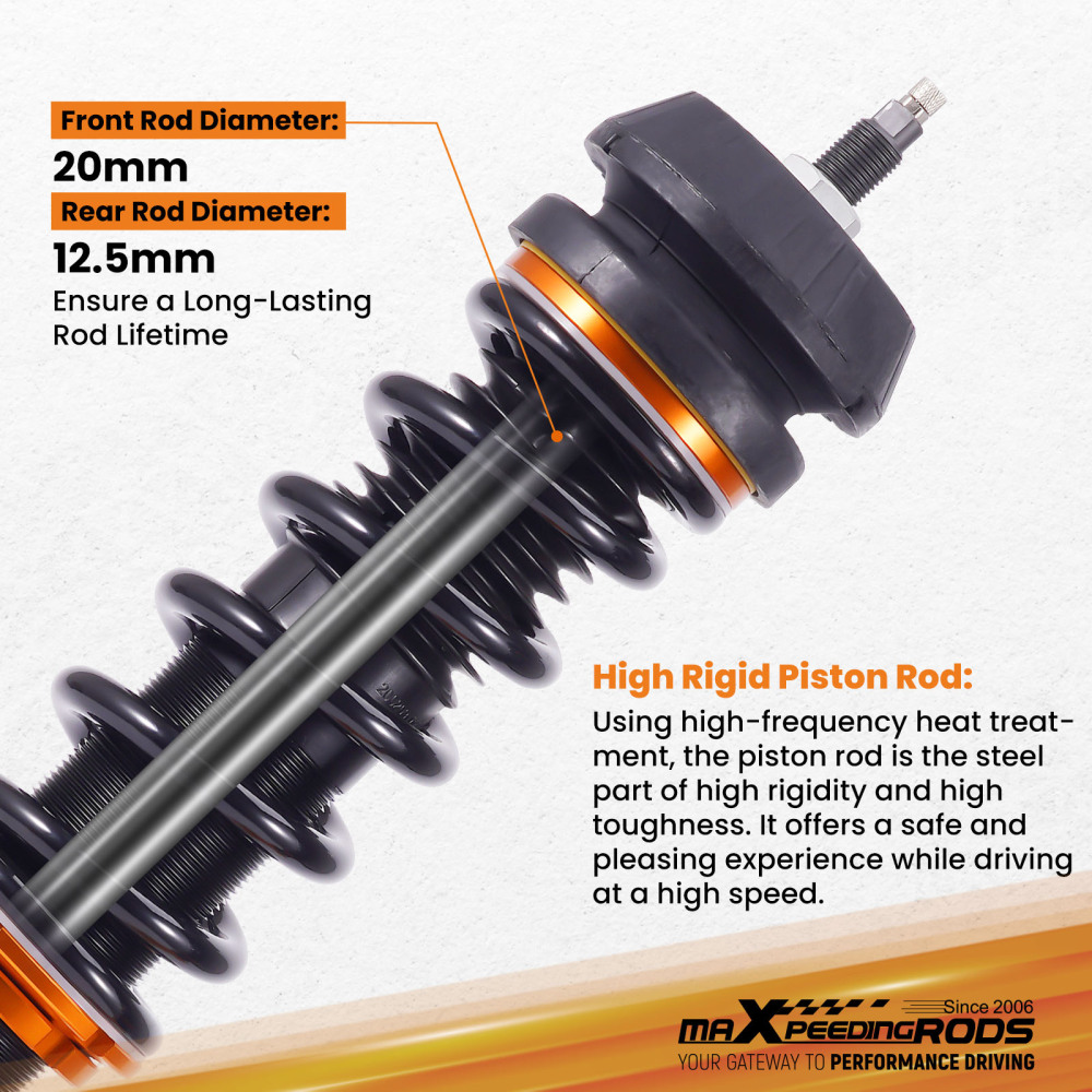 24-Step Adjustable Coilover Suspension compatible for Holden Commodore VF Wagon 2013-2017