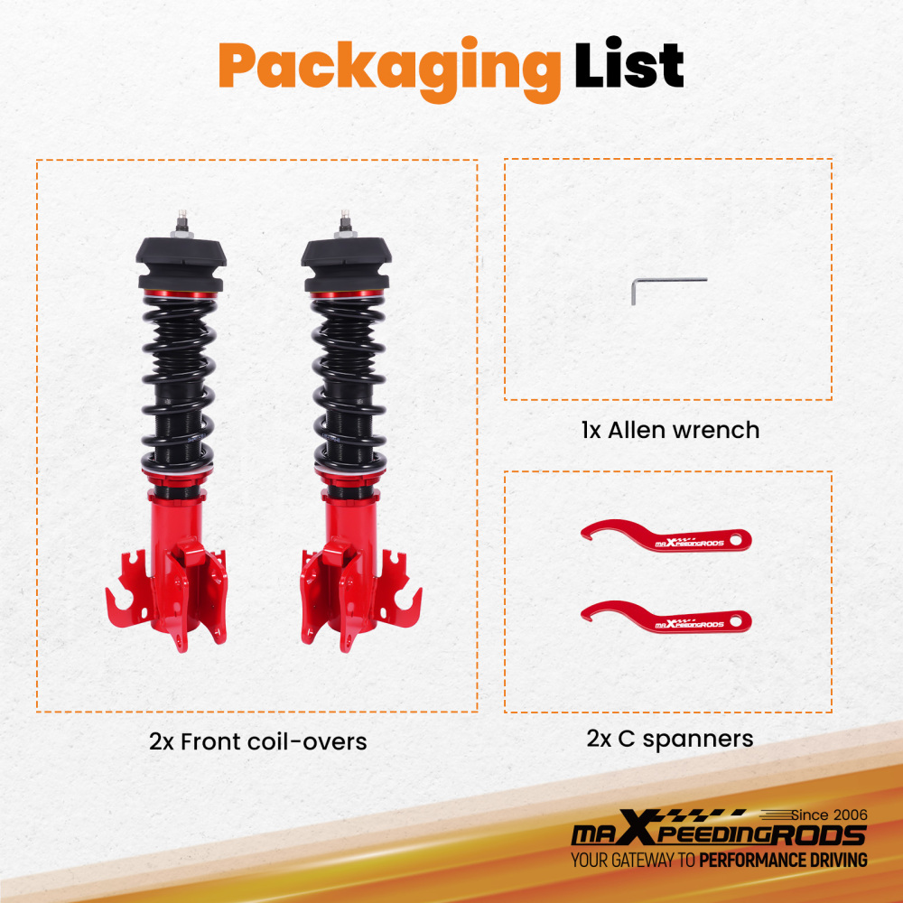 Front Coilover Kit compatible for Holden VF Sedan Wagon Ute 2013-2017