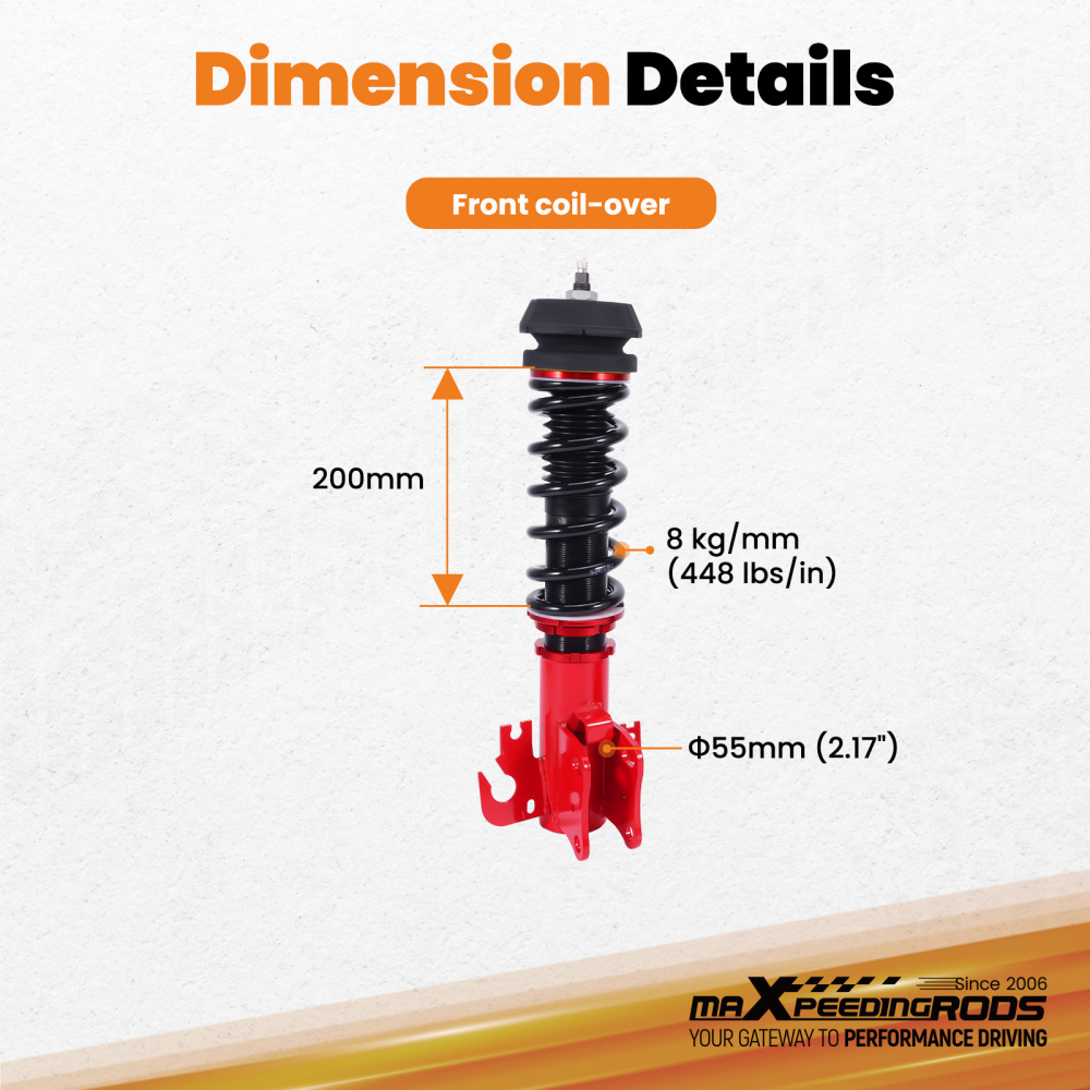 Front Coilover Kit compatible for Holden VF Sedan Wagon Ute 2013-2017