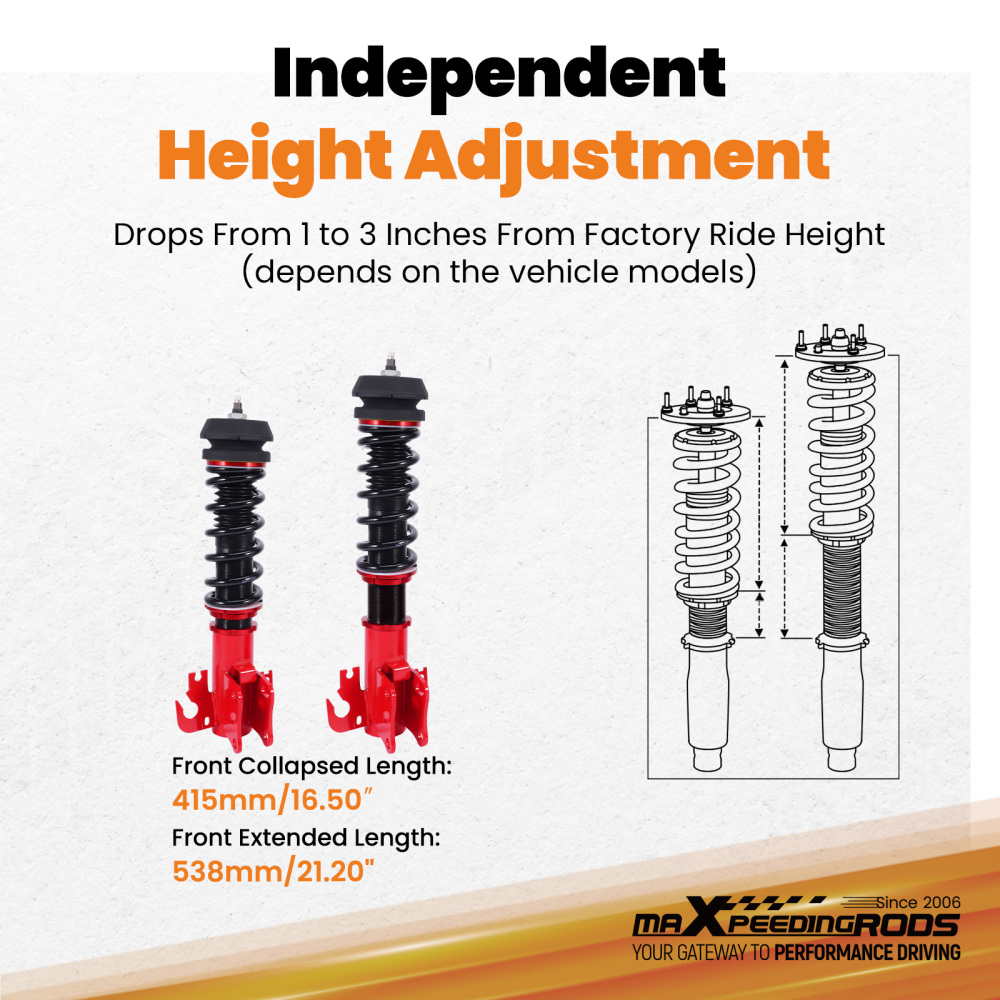 Front Coilover Kit compatible for Holden VF Sedan Wagon Ute 2013-2017