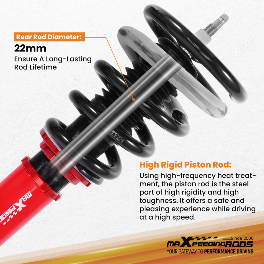 Rear Coilovers compatible for Holden Commodore VF Sedan Wagon Ute 13-17 Twin Tube