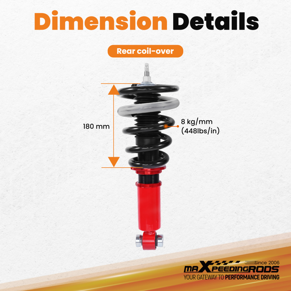 Rear Coilovers compatible for Holden Commodore VF Sedan Wagon Ute 13-17 Twin Tube