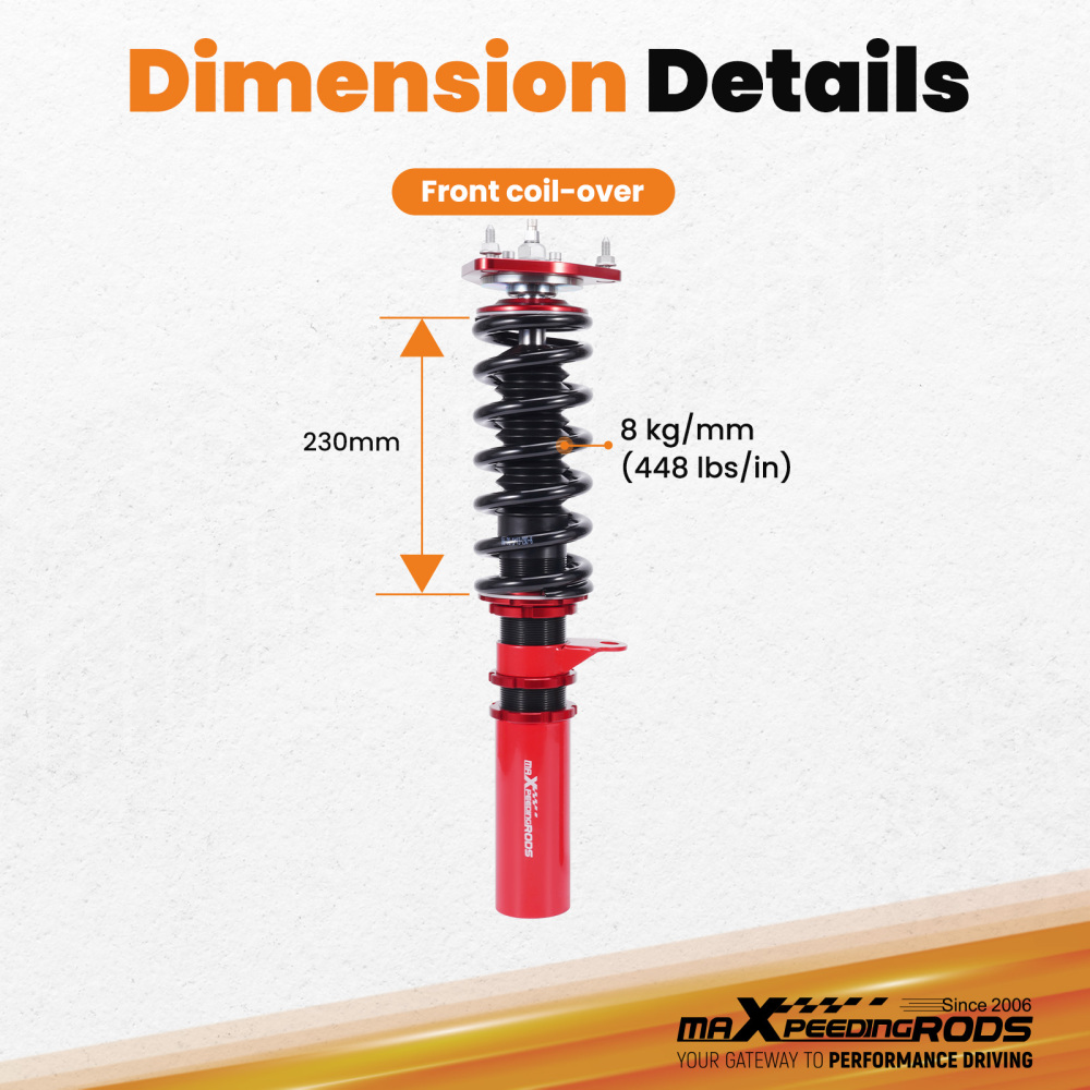 Front Coilover Kit compatible for Holden Commodore VN VP 1988-1993 Sedan Wagon Ute