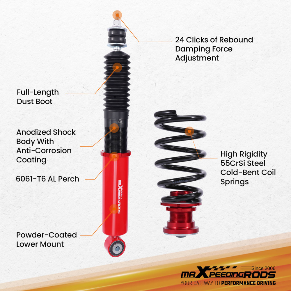 Rear Coilovers Kit compatible for Holden Commodore VN VP 1988-1993 Sedan Ute Wagon