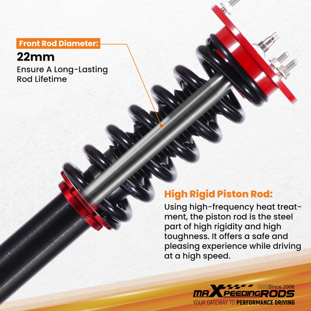 MaXpeedingrods Coilovers 24 Way Damper Kit compatible for MERCEDES S-CLASS W220 S430 S500