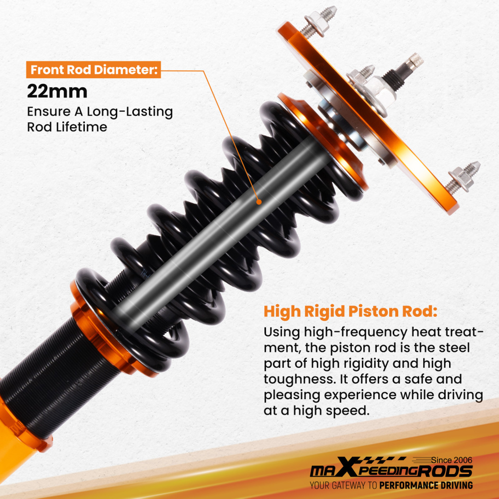 24 Click Damper Coilovers Lowering Suspension for Subaru Impreza WRXSTi 15-21