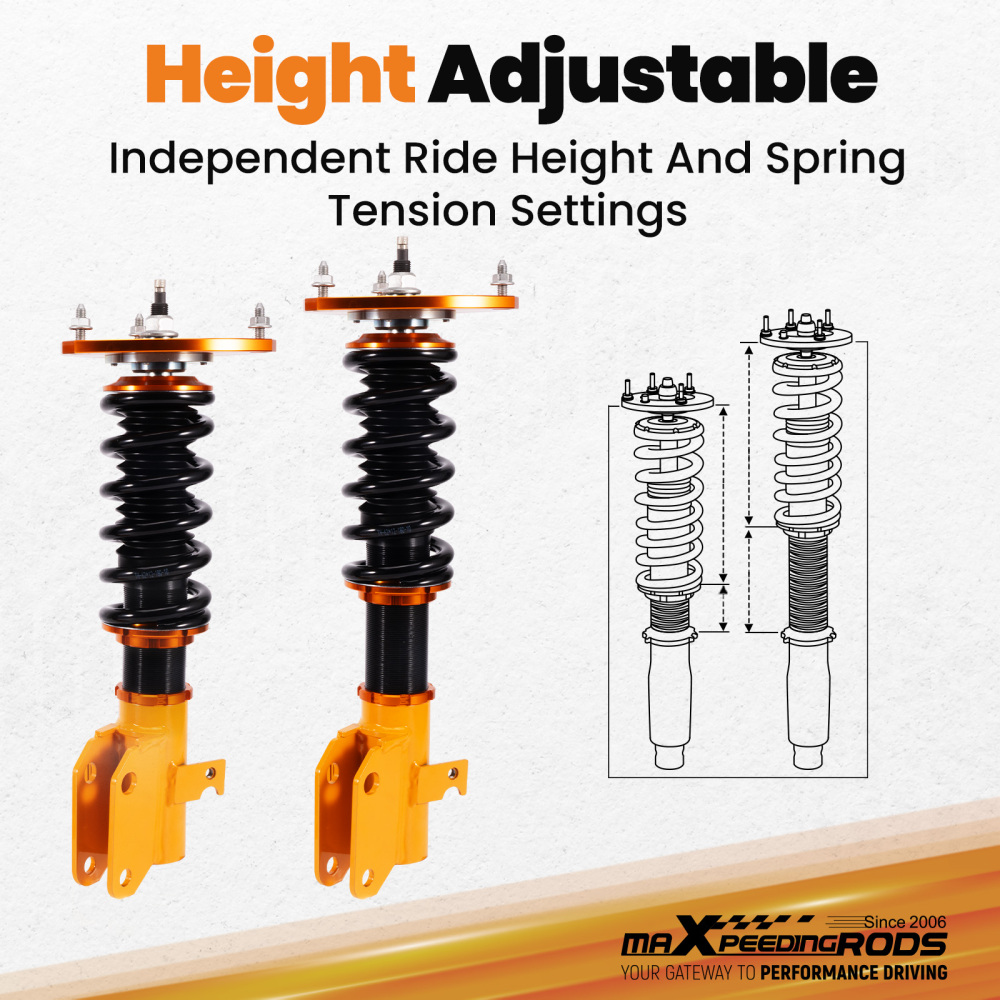 24 Click Damper Coilovers Lowering Suspension for Subaru Impreza WRXSTi 15-21