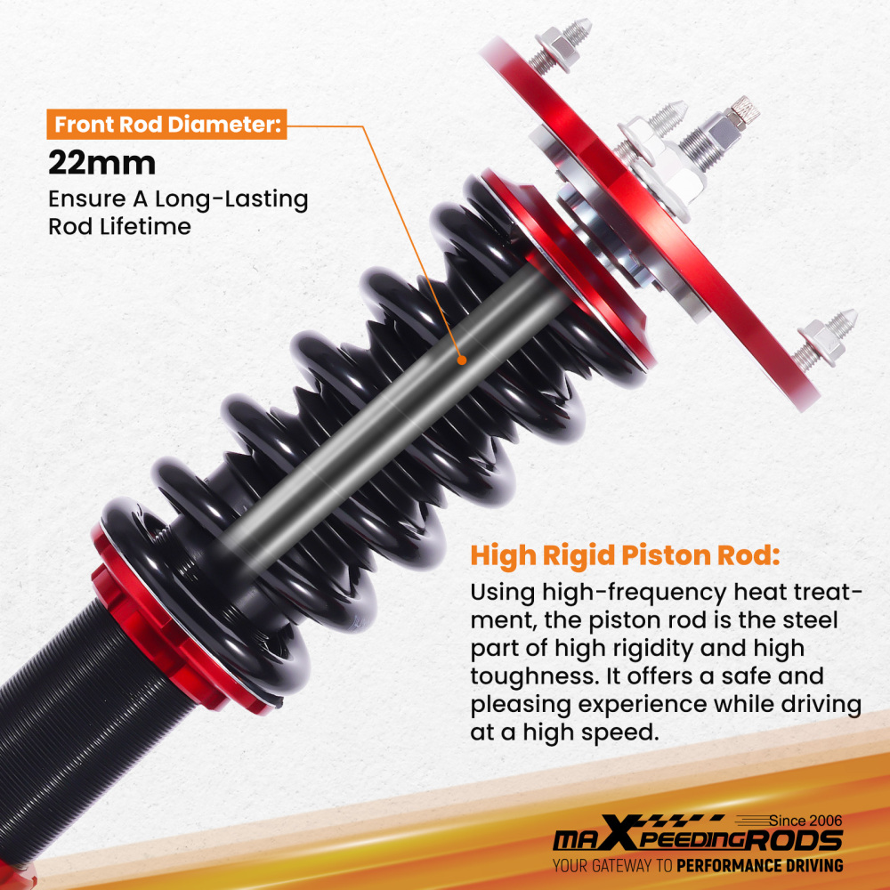 MaXpeedingrods Racing Coilovers Front Pair for 2015-2021 compatible for Subaru WRX STI (VA2)