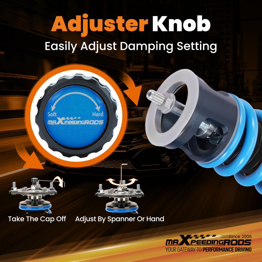 T6 Coilovers compatible for AUDI A4 Saloon compatible for FWD 1.6-3.2 +T/TFSI/FSI/TDI B7 2004-07