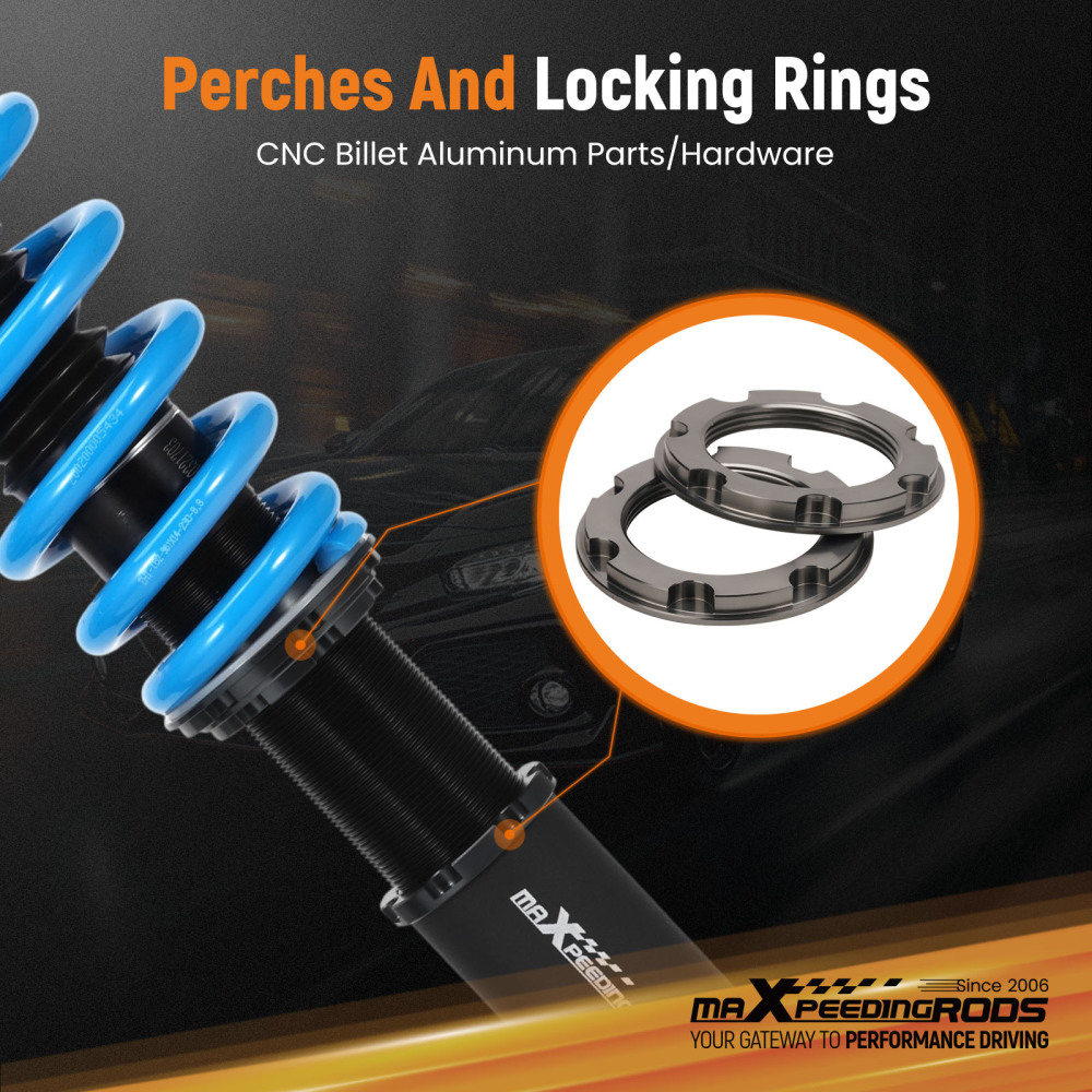 Maxpeedingrods T6 Coilovers Lowering Coils compatible for Audi A6 / A6 Quattro (C8) 2019+