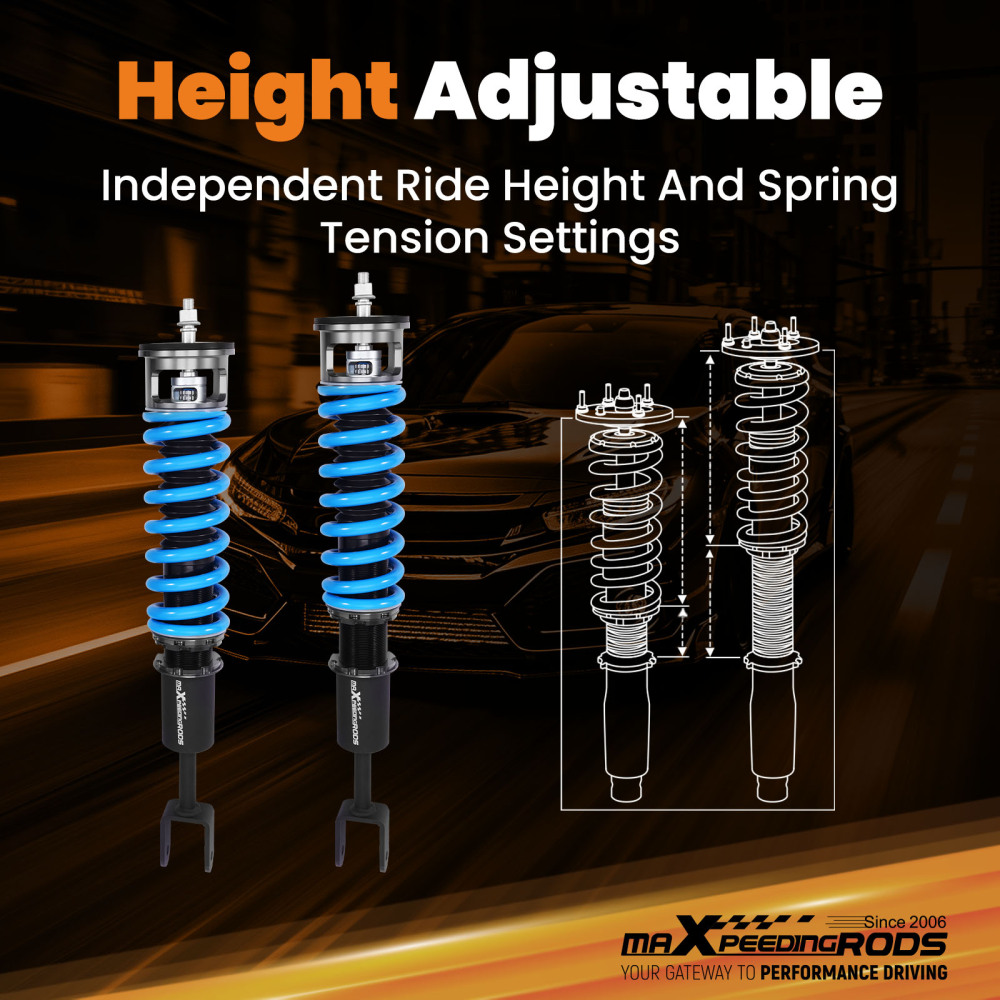 Coilovers Suspension KIt compatible for AUDI A6 C6 4F 2005-2011 2.0 TDI TFSI 2.8 FSI