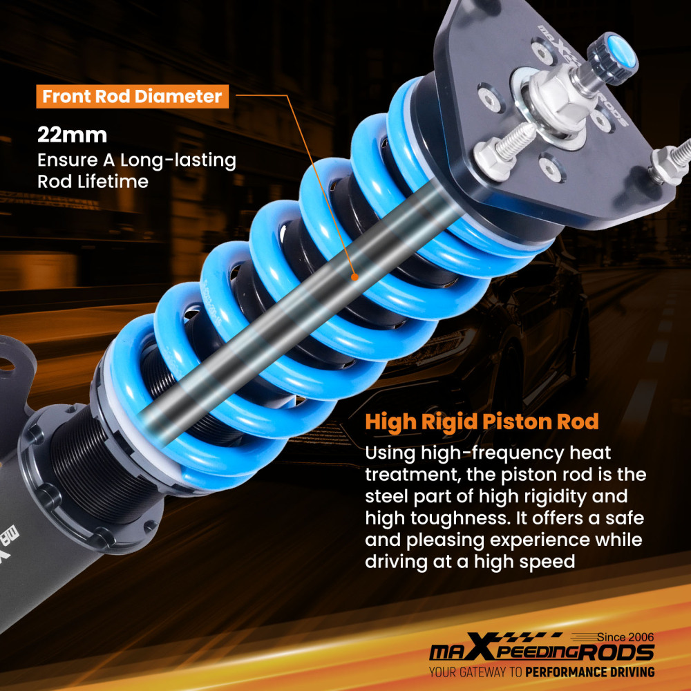 MaXpeedingrods T6 Coilovers Lowering Suspension Kit compatible for VW Atlas (CA) 2018+