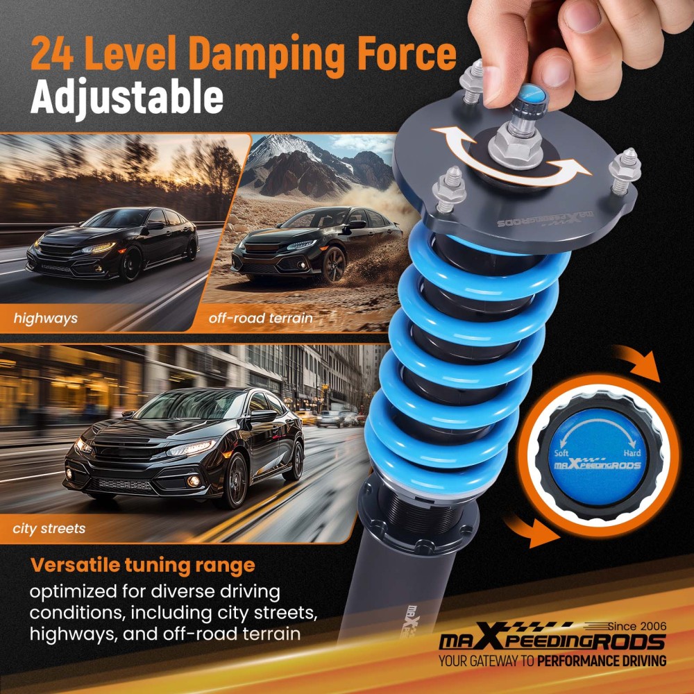 MaXpeedingrods T6 Coilovers Kit compatible for Mercedes-Benz CLS55 / CLS63 AMG 06-11 C219